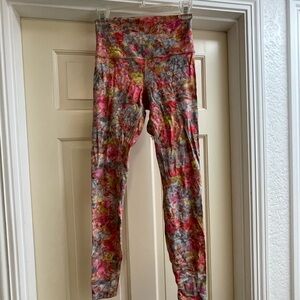 lululemon Align Pant 28", floral design, size 6